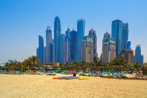 Dubai JBR beachfront view